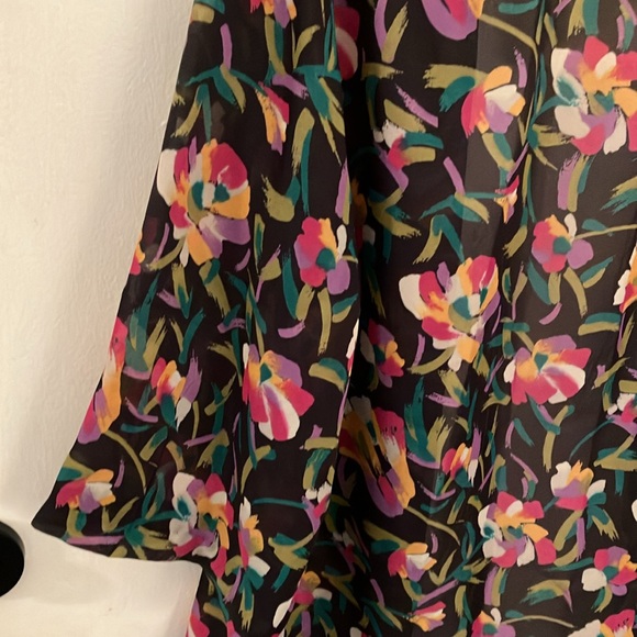 Vintage Edith Martin California Paintbrush Flower Sheer Top - Picture 7 of 7